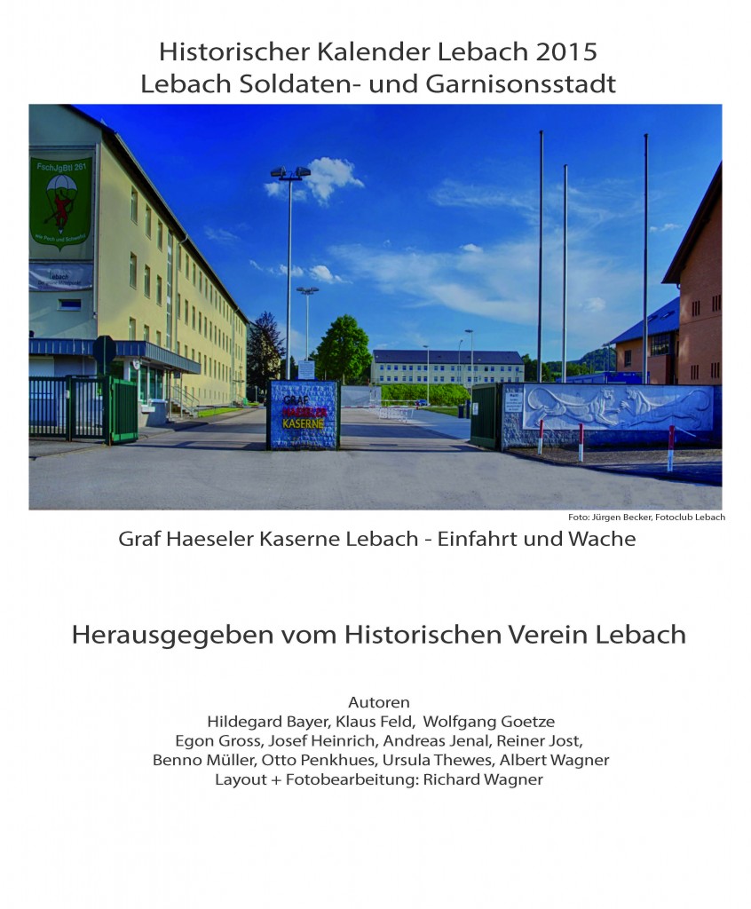 Historischer Kalender 2015, Copyright: Historischer Verein Lebach