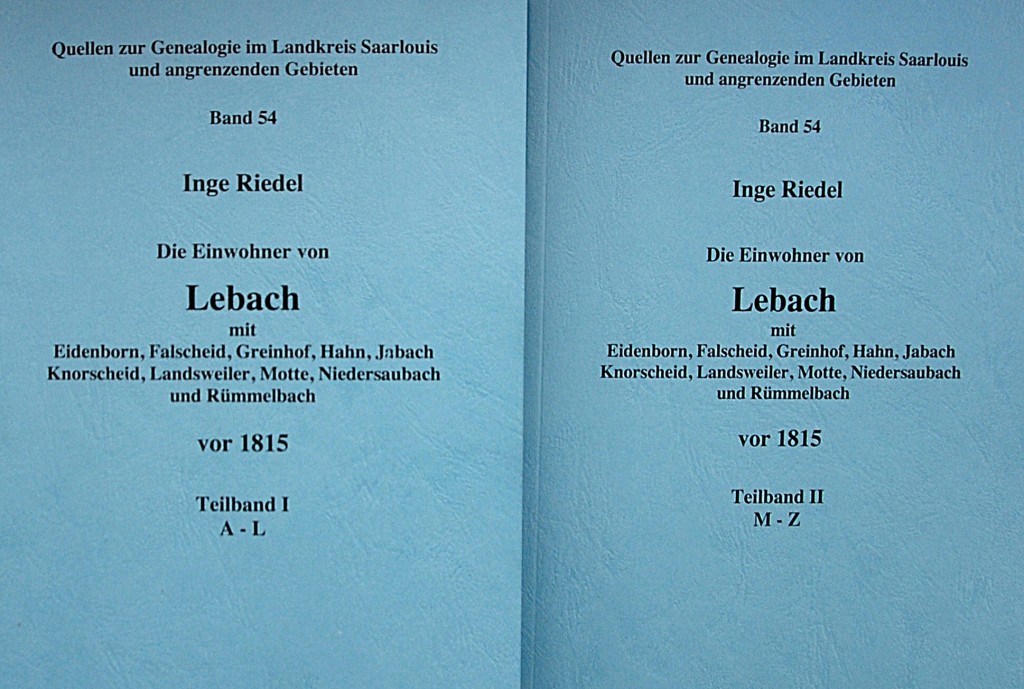 Genealogie-Lebach