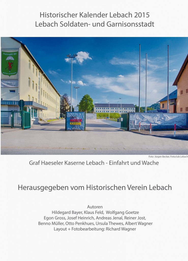 Lebacher Historischer Kalender 2015, Deckblatt